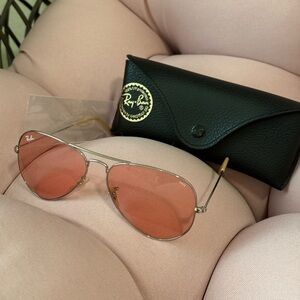 Ray Ban Aviator sunglasses with case NIB